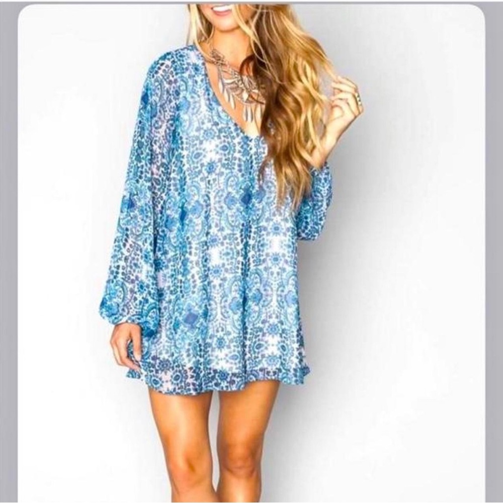 Show Me Your Mumu Donna Michelle Blouse Tunic Dress
